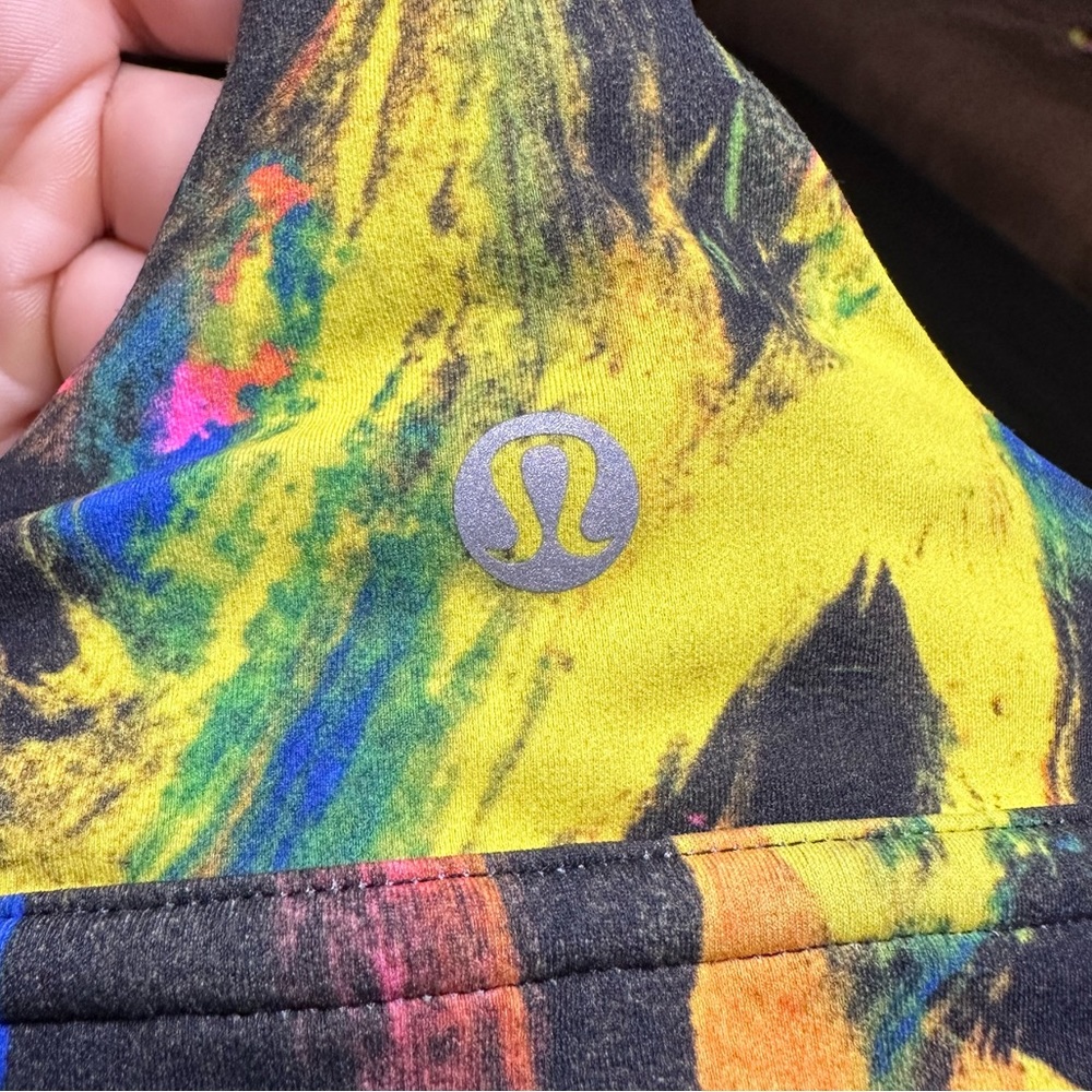 Lululemon Wunder Train Long Line Bra NWT Size 8 (UNBM) Undertone Black Multi - Picture 6 of 14